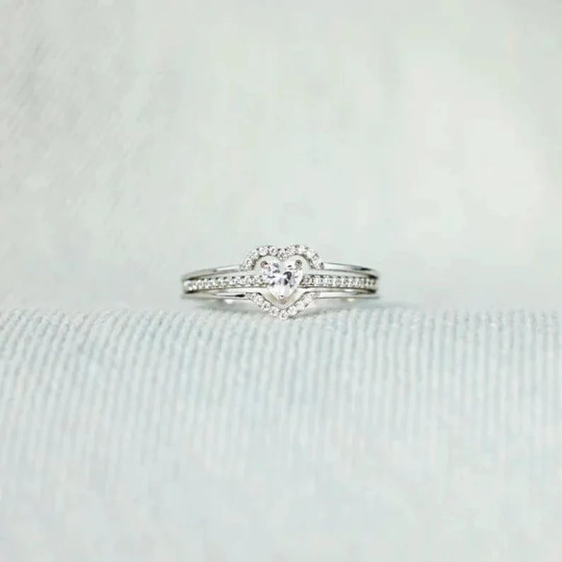 🔥LAST DAY 48% OFF 🔥Mother & Daughter Layered Heart Ring