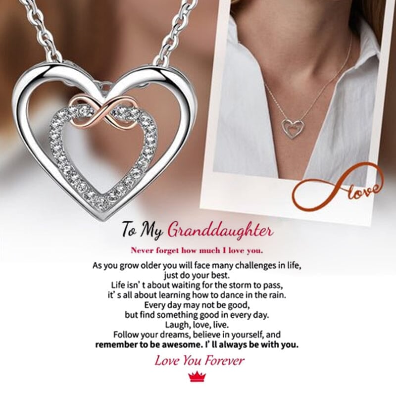 Stylish Double Heart Necklace