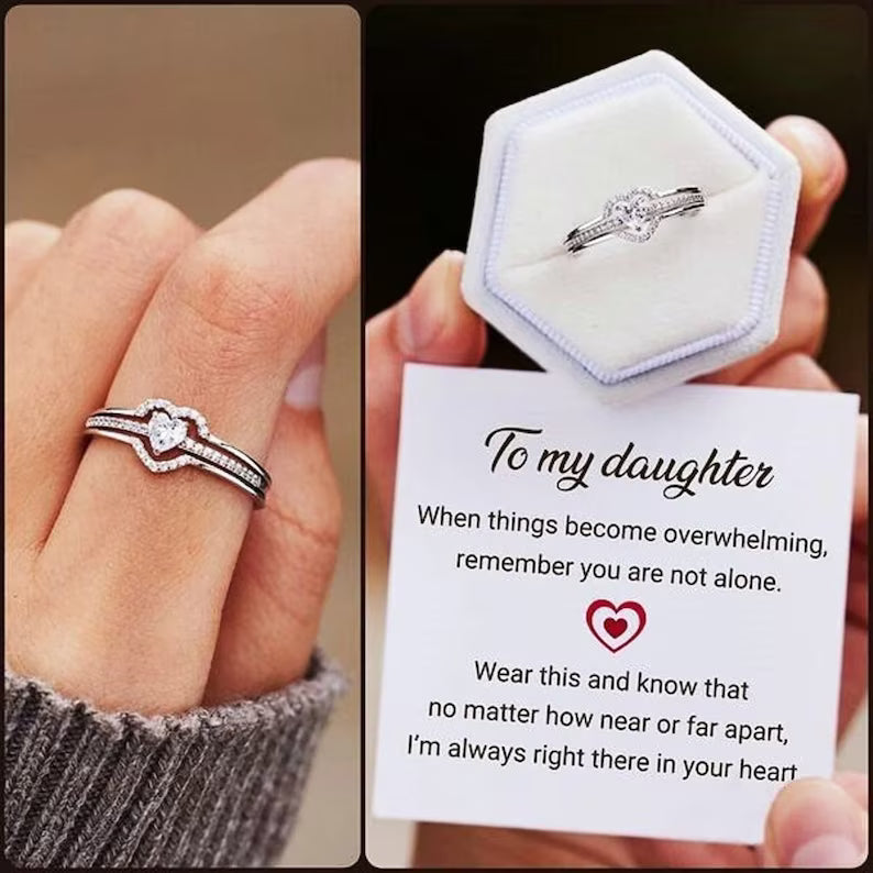 🔥LAST DAY 48% OFF 🔥Mother & Daughter Layered Heart Ring