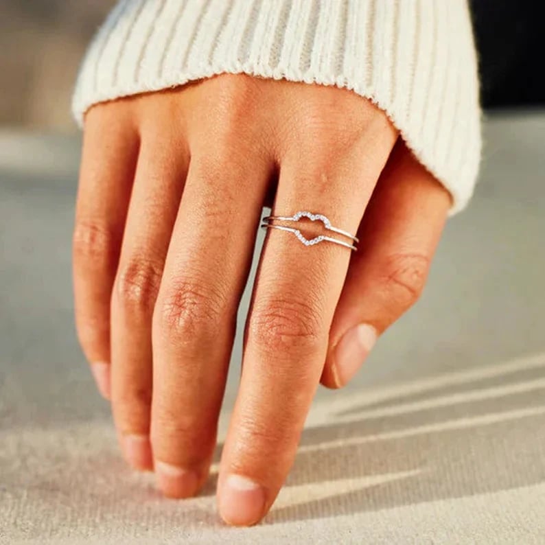 🔥LAST DAY 48% OFF 🔥Mother & Daughter Layered Heart Ring