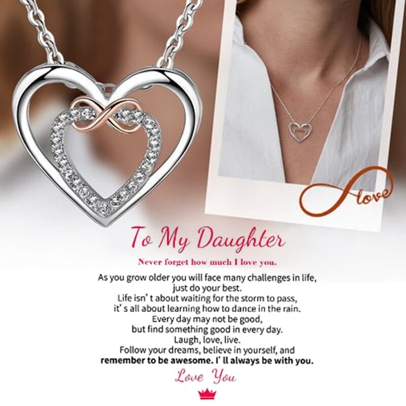 Stylish Double Heart Necklace